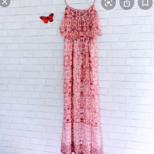 Joie floral maxi coral dress xxs